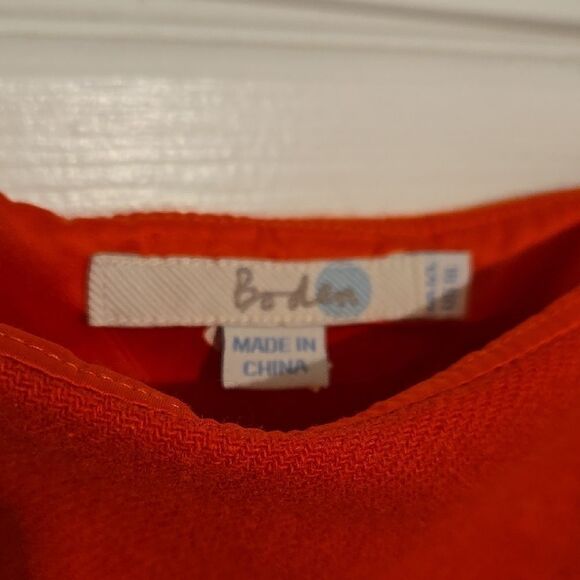 Boden Red A-Line Knee-Length Skirt for Work - Picture 2 of 6